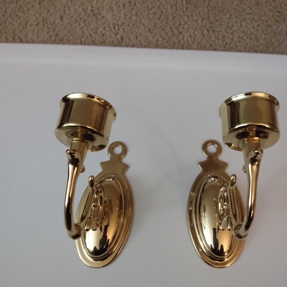 Other - 2 Vintage wall sconces for taper candles